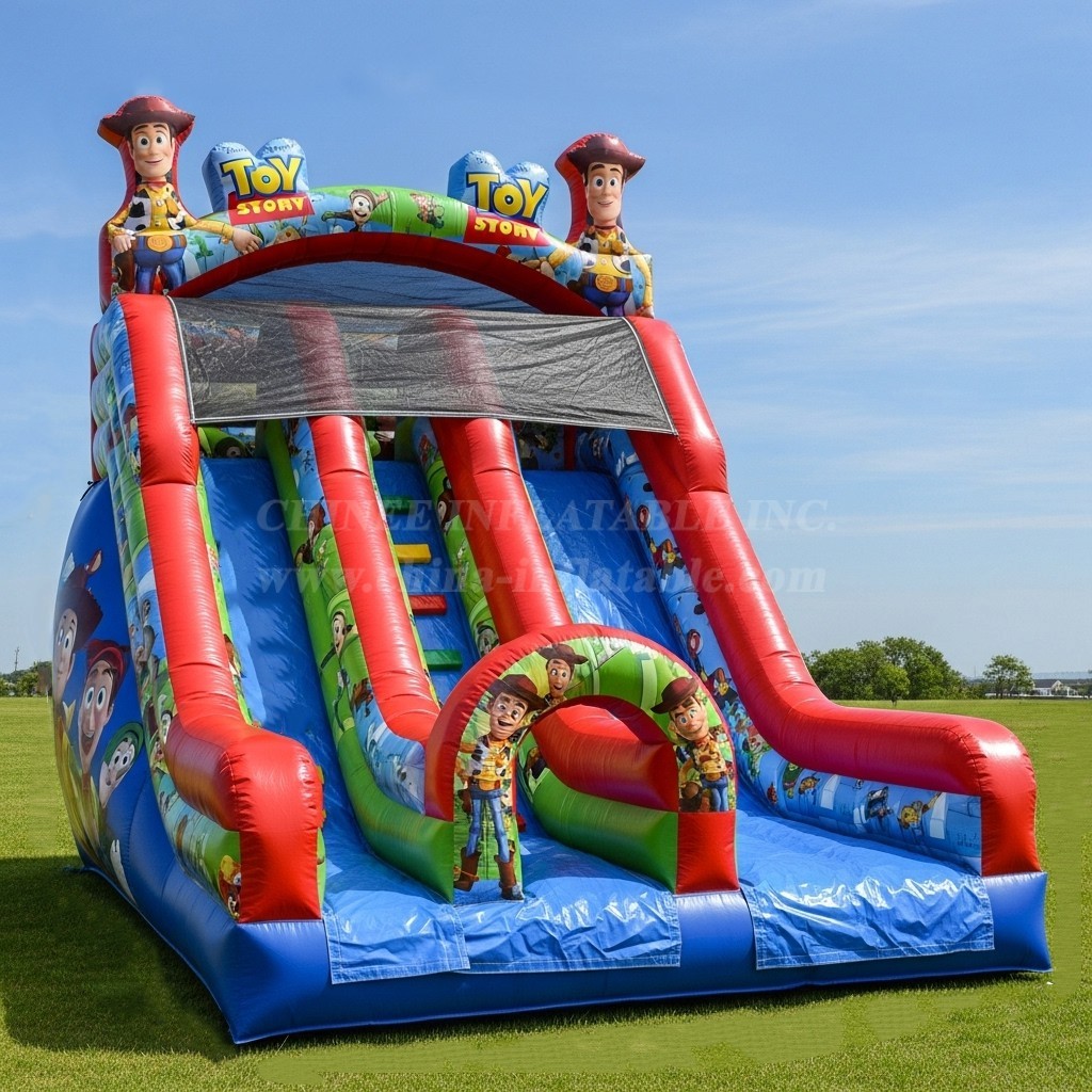 T8-8378 Toy Story Theme Inflatable Dry Slide