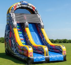 T8-8379 Transformers Theme Inflatable Dry Slide
