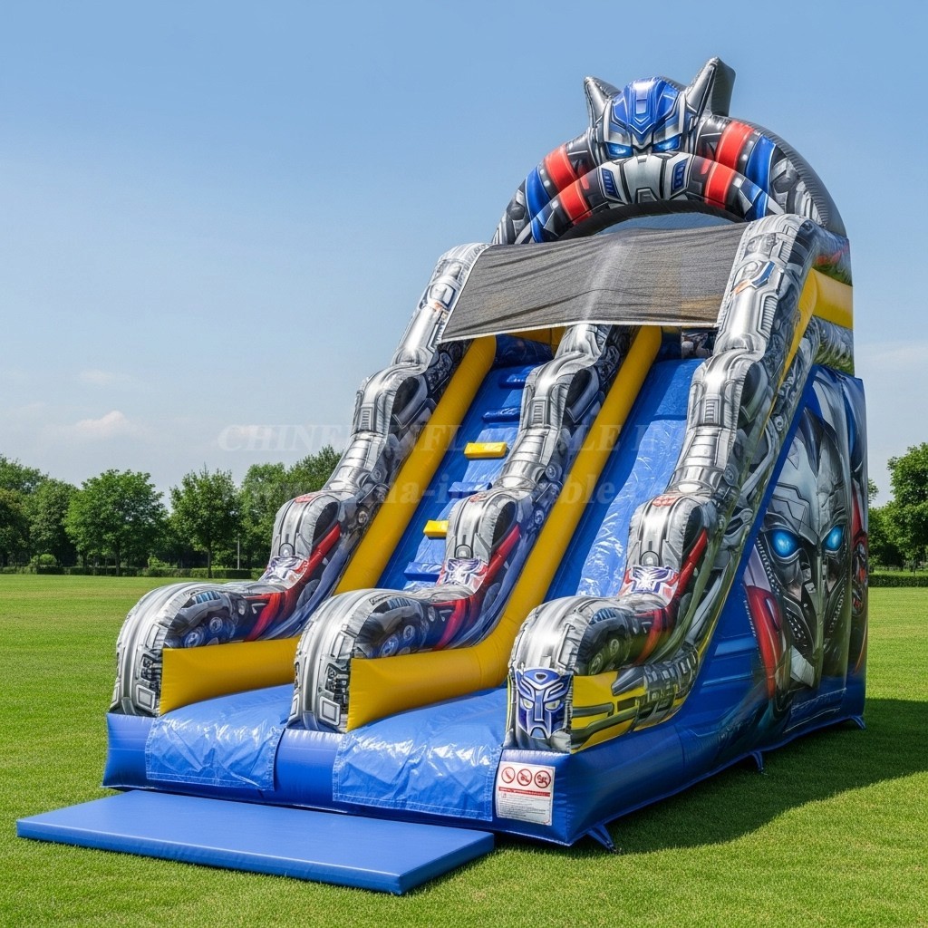 T8-8380 Transformers Theme Inflatable Dry Slide
