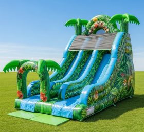 T8-8381 Tropical Theme Inflatable Dry Slide
