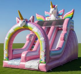 T8-8385 Unicorn Theme Inflatable Dry Slide