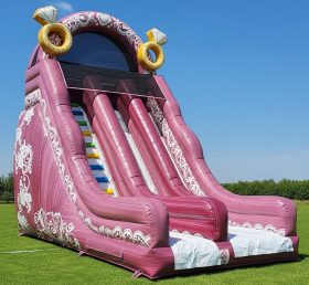 T8-8387 Weddings Theme Inflatable Dry Slide