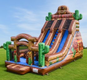 T8-8388 Wild West Theme Inflatable Dry Slide