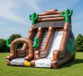 T8-8389 Wild West Theme Inflatable Dry Slide