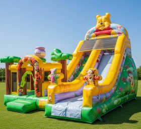 T8-8391 Winnie The Pooh Theme Inflatable Dry Slide