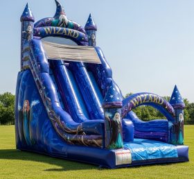 T8-8395 Wizard Theme Inflatable Dry Slide
