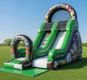 T8-8399 World Cup Theme Inflatable Dry Slide