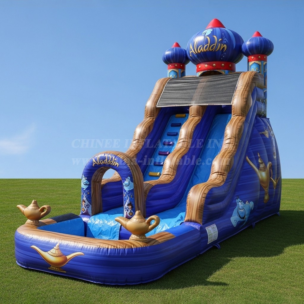 T8-8405 Aladdin Theme Inflatable Water Slide