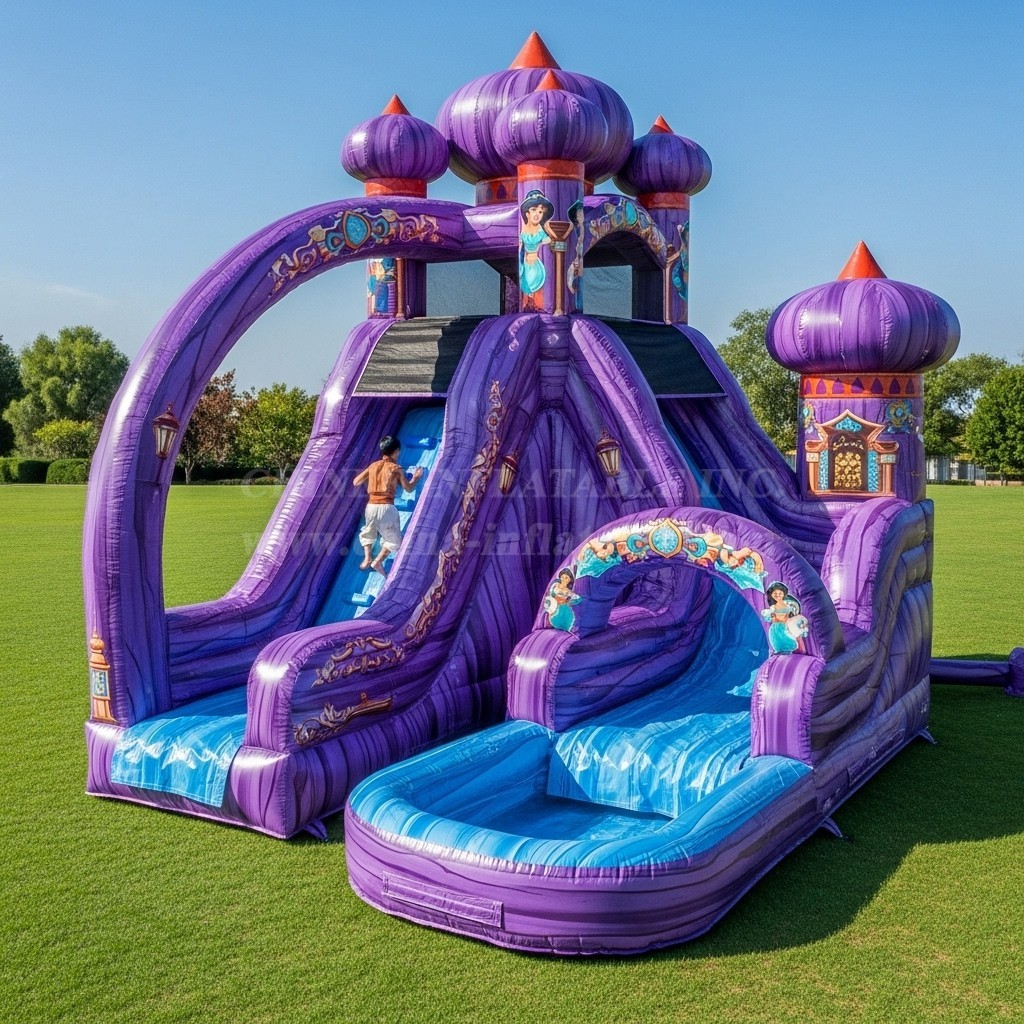 T8-8598 Aladdin Theme Inflatable Water Slide