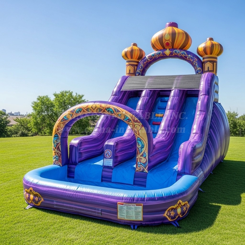 T8-8599 Aladdin Theme Inflatable Water Slide