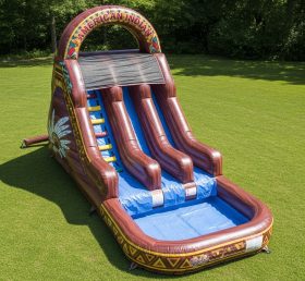 T8-8406 American Indian Theme Inflatable Water Slide