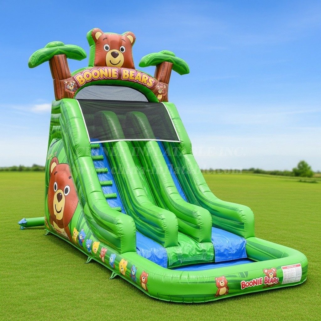 T8-8419 Boonie Bears Theme Inflatable Water Slide
