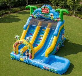 T8-8605 Cocomelon Theme Inflatable Water Slide