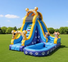 T8-8436 Dog Theme Inflatable Water Slide