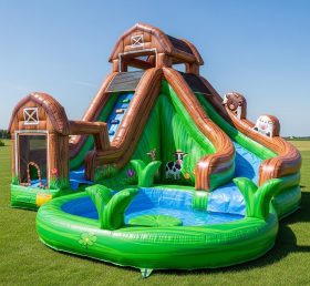T8-8448 Farm Theme Inflatable Water Slide