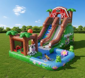 T8-8612 Farm Theme Inflatable Water Slide