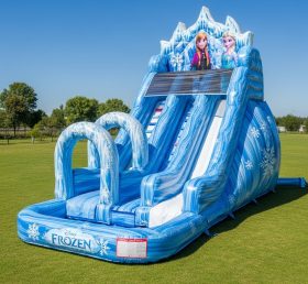 T8-8616 Frozen Theme Inflatable Water Slide