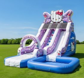 T8-8621 Hello Kitty Theme Inflatable Water Slide