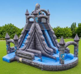 T8-8464 Knight Theme Inflatable Water Slide