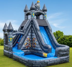 T8-8630 Knight Theme Inflatable Water Slide