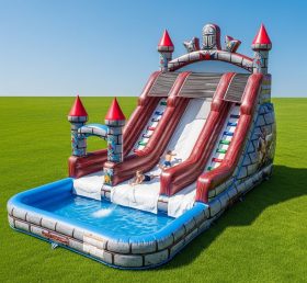 T8-8631 Knight Theme Inflatable Water Slide