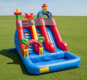 T8-8465 Lego Theme Inflatable Water Slide