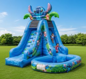 T8-8467 Lilo & Stitch Theme Inflatable Water Slide