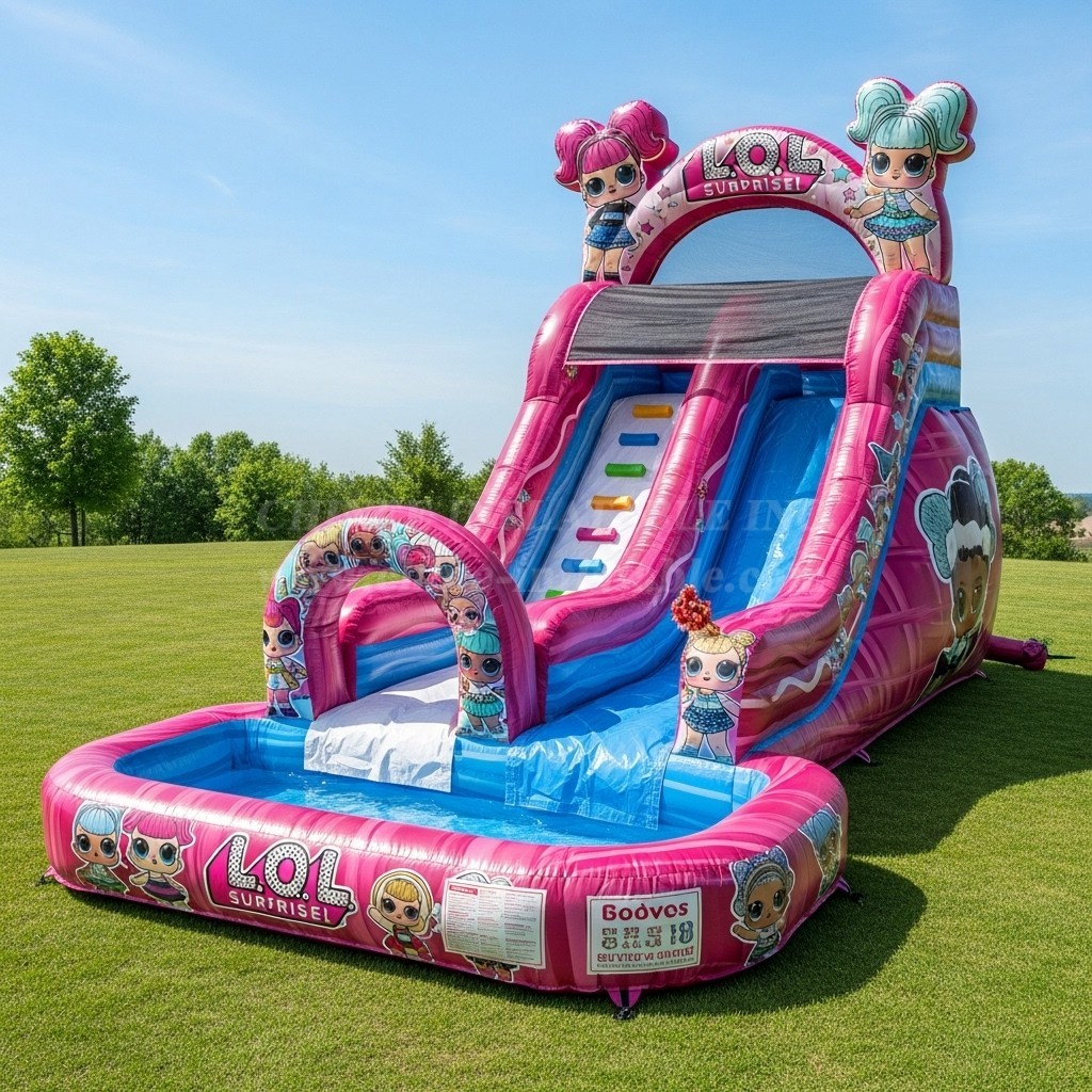 T8-8468 Lol Surprise Theme Inflatable Water Slide