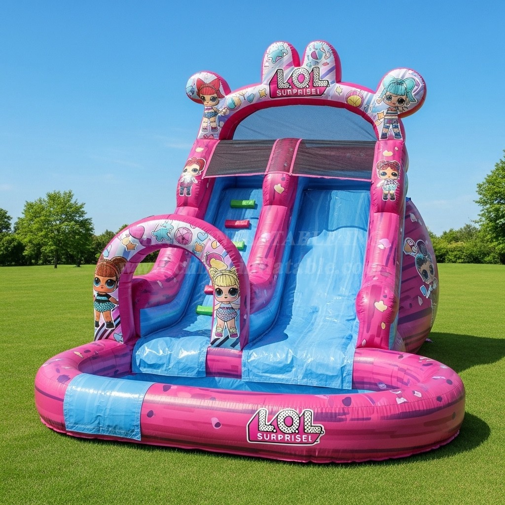 T8-8469 Lol Surprise Theme Inflatable Water Slide