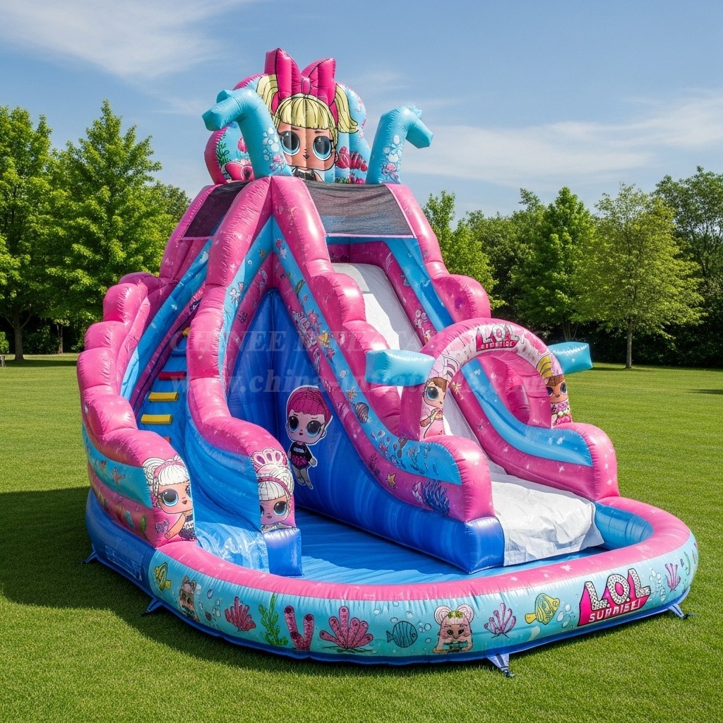 T8-8633 L.O.L.SURPRISE Theme Inflatable Water Slide