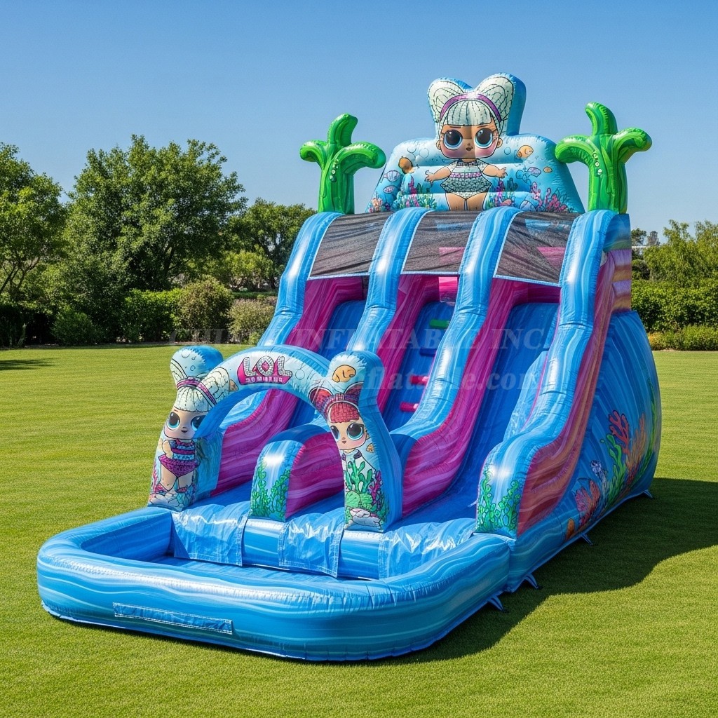 T8-8635 L.O.L.SURPRISE Theme Inflatable Water Slide