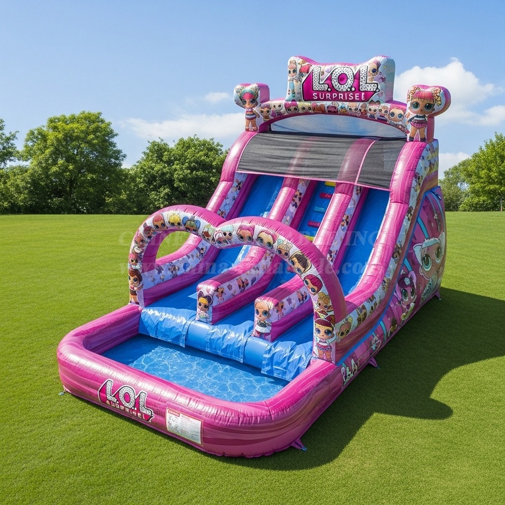 T8-8637 L.O.L.SURPRISE Theme Inflatable Water Slide