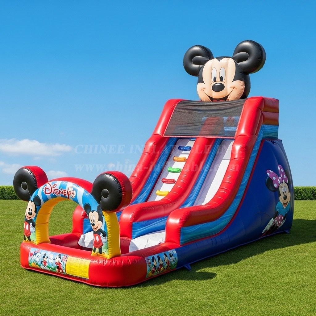 T8-8482 Mickey & Minnie Theme Inflatable Water Slide
