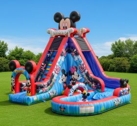 T8-8483 Mickey & Minnie Theme Inflatable Water Slide