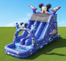 T8-8644 Mickey & Minnie Theme Inflatable Water Slide
