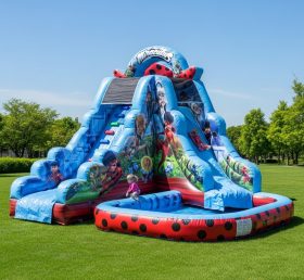 T8-8488 Miraculous Ladybug Theme Inflatable Water Slide