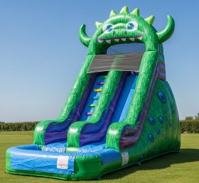 T8-8493 Monster Theme Inflatable Water Slide