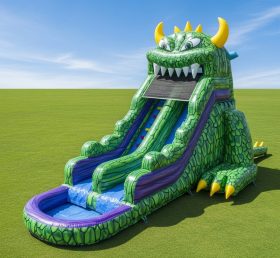 T8-8655 Monster Theme Inflatable Water Slide