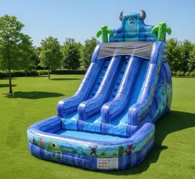 T8-8494 Monsters Inc Theme Inflatable Water Slide