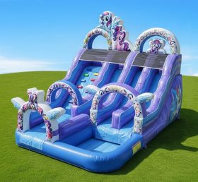T8-8495 My Little Pony Theme Inflatable Water Slide