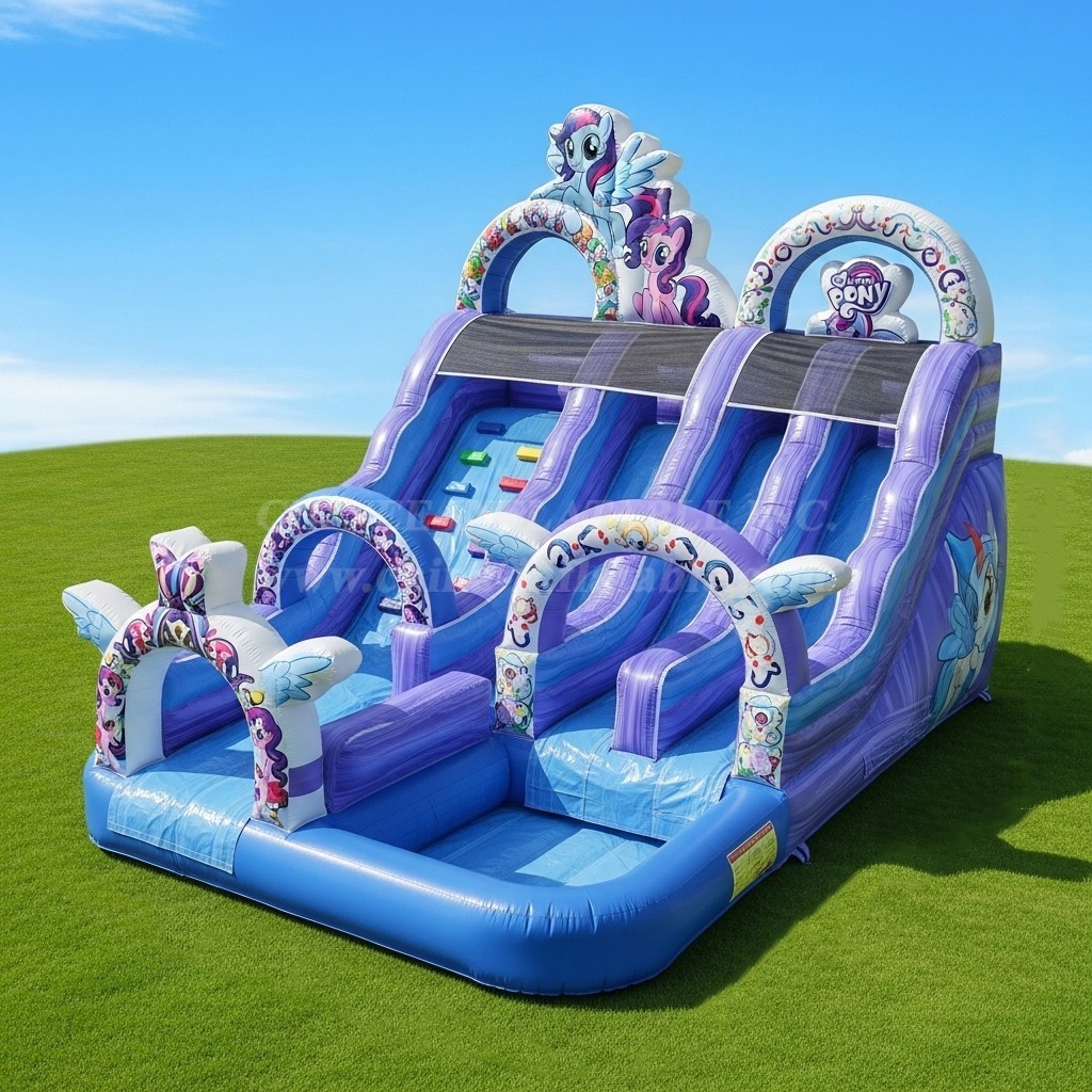 T8-8495 My Little Pony Theme Inflatable Water Slide