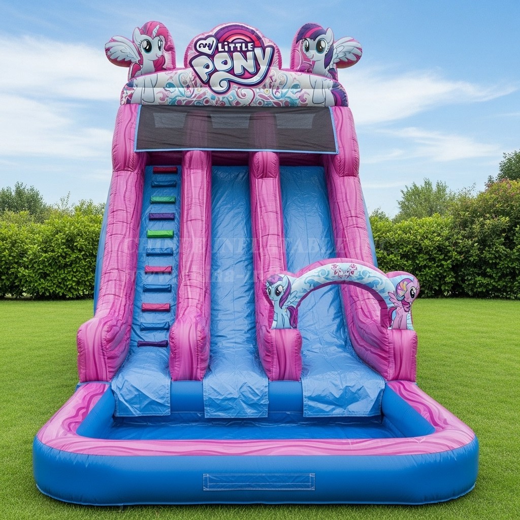 T8-8496 My Little Pony Theme Inflatable Water Slide