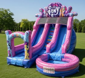 T8-8659 My Little Pony Theme Inflatable Water Slide