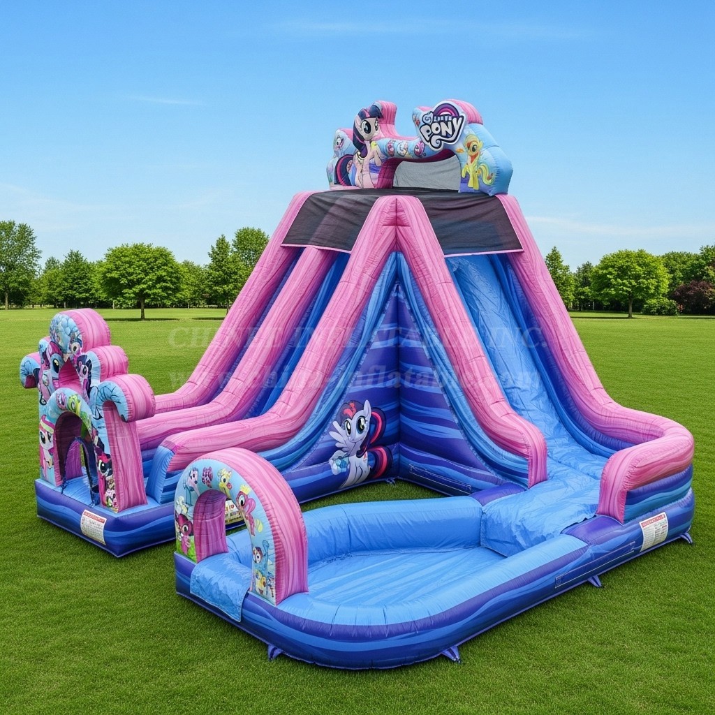 T8-8660 My Little Pony Theme Inflatable Water Slide
