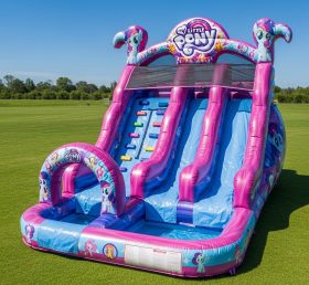 T8-8661 My Little Pony Theme Inflatable Water Slide