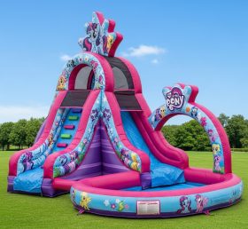 T8-8662 My Little Pony Theme Inflatable Water Slide