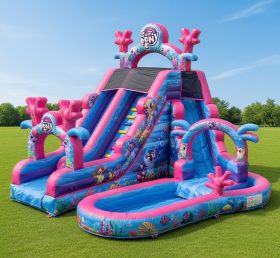 T8-8663 My Little Pony Theme Inflatable Water Slide