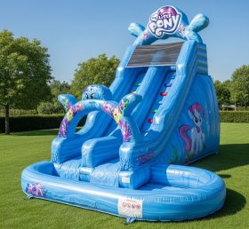 T8-8664 My Little Pony Theme Inflatable Water Slide