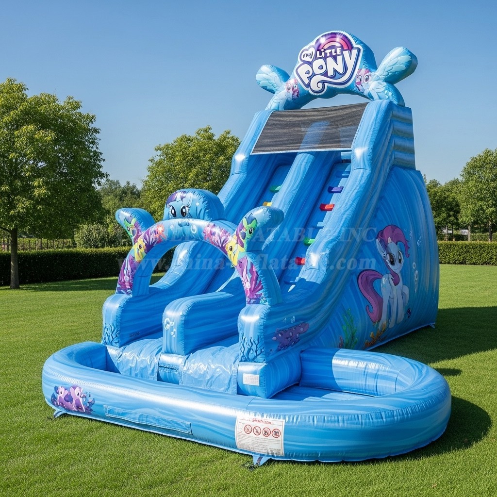 T8-8664 My Little Pony Theme Inflatable Water Slide