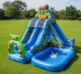 T8-8667 Ninja Turtles Theme Inflatable Water Slide